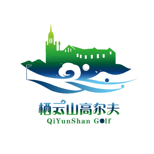 高尔夫球场logo设计,标志设计